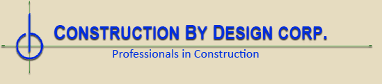 Logo, Construction By Design Corp., General Contractor  in Hauppauge, NY